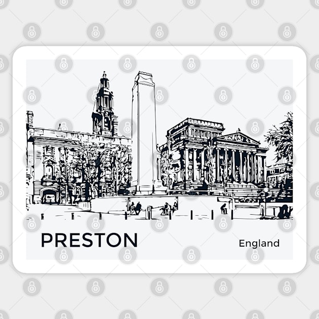 Preston England Sticker by Lakeric